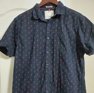 Denim & flower Ricky Singh flamingo shirt